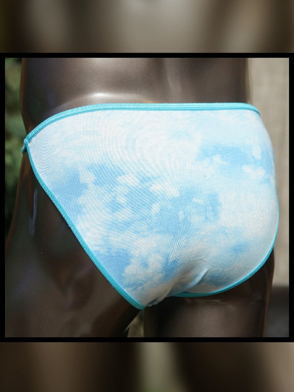 Mens Clouds Print String Bikini Brief Handmade - Picture 3 of 5